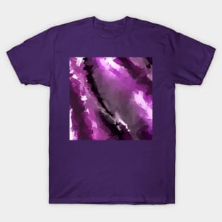 Modern Violet Trunk Abstract Painting T-Shirt